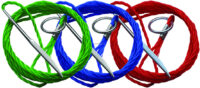 Eagle Claw 3Pk Assorted Poly-stringers