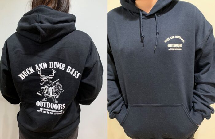 Buck and Dumb Bass Outdoors Hoodie